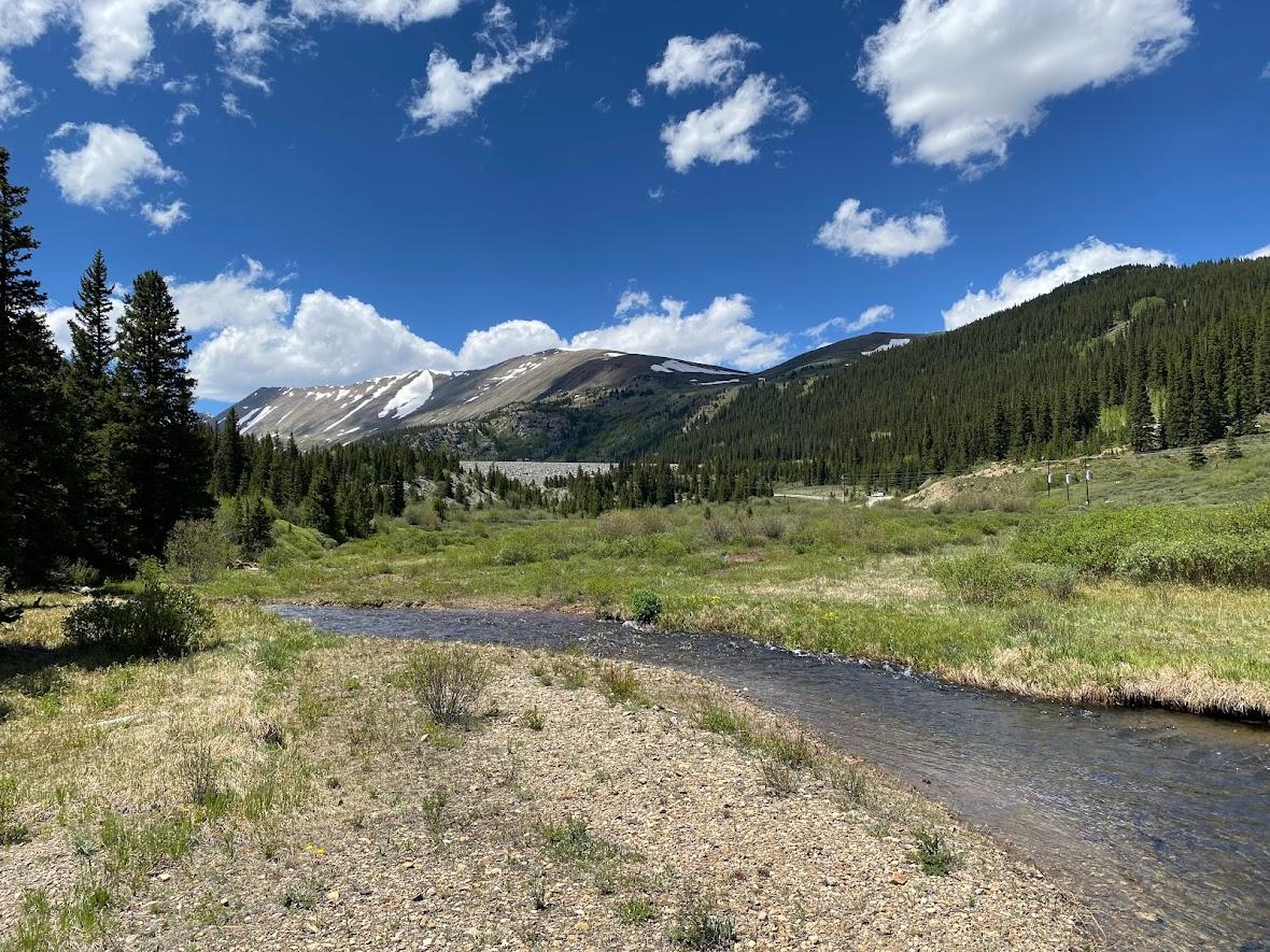 Fishing a beautiful high country stream